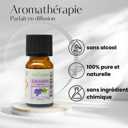Huile Essentielle Lavandin Grosso - 100% Naturelle - 10ml