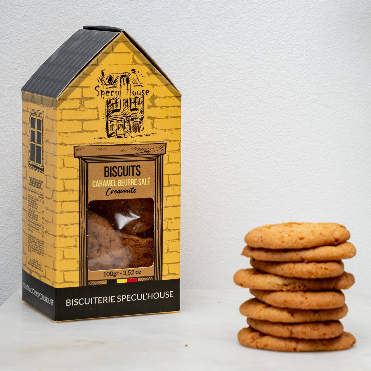 Biscuits 'croquants' au caramel beurre salé - 100 gr — SPECUL’HOUSE