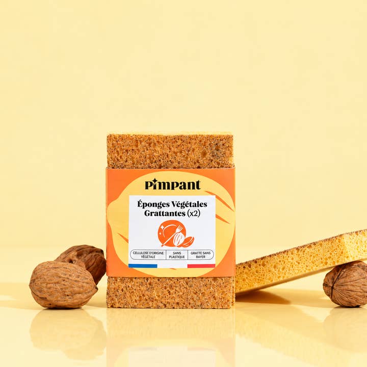 Éponge Grattante 100% recyclable - Lot de 2