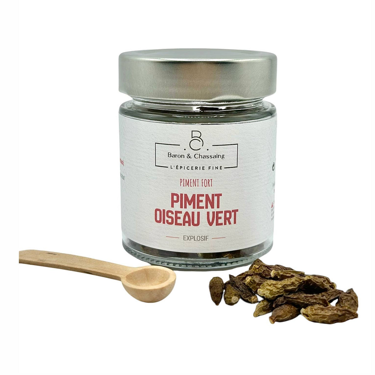Piment Oiseau Vert Séché - Box 20g