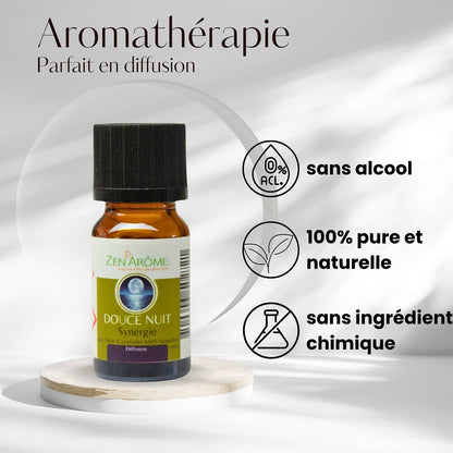 Synergie d'Huile Essentielle Douce Nuit à Diffuseur - 10 ml