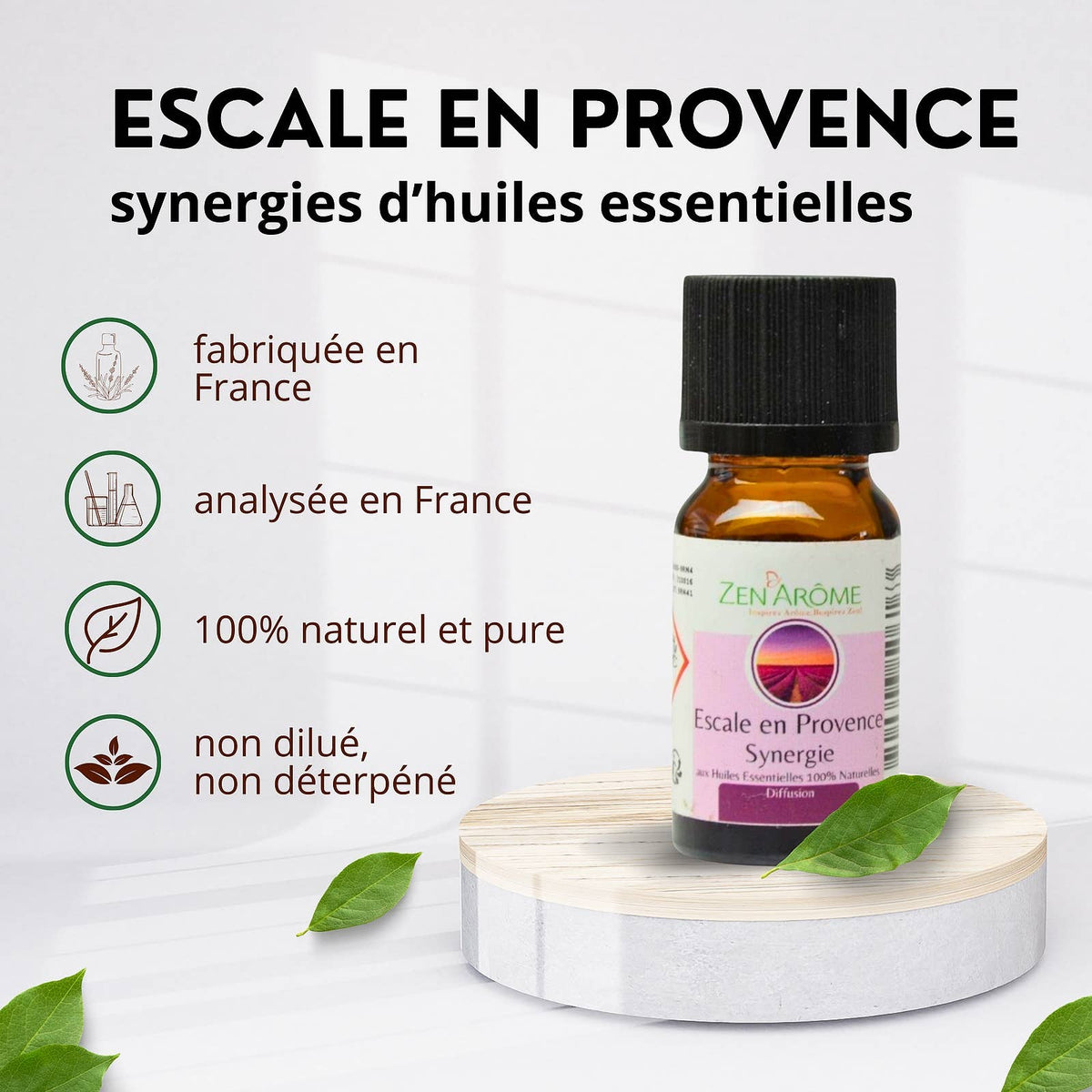 Synergie d'Huile Essentielle Escale en Provence à Diffuseur