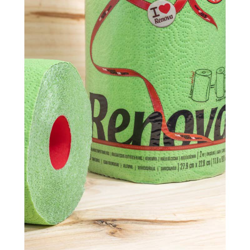 Essuie-tout Renova Étiquette Rouge 1Rouleau Vert - image 3