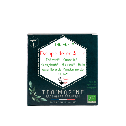 Escapade en Sicile BIO Thé vert Mandarine
