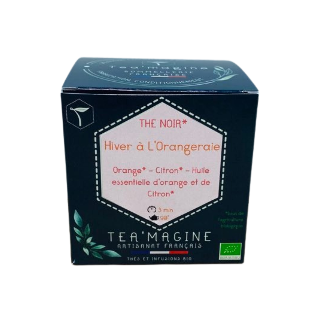 Hiver à l'Orangeraie BIO Thé noir Orange Citron