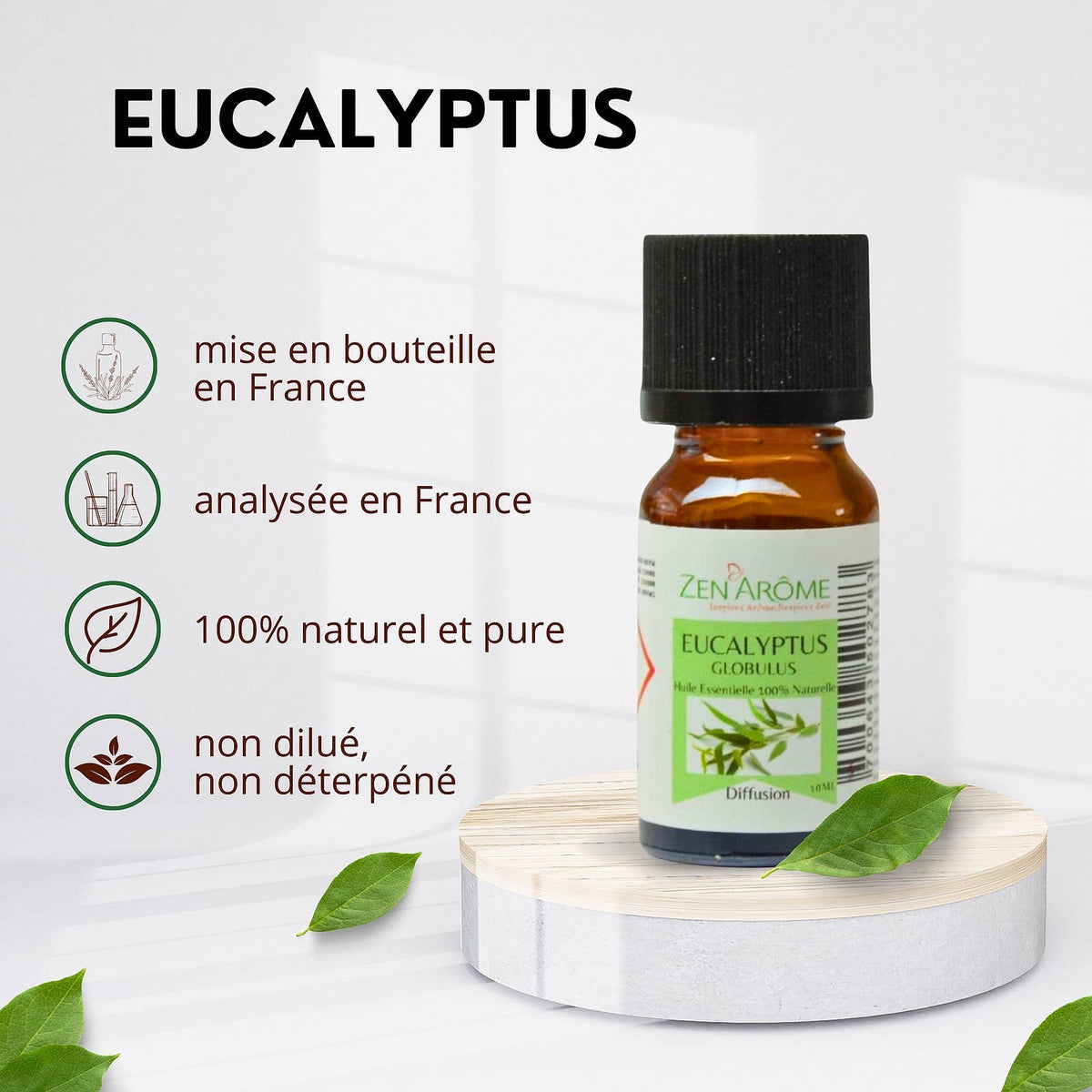 Huile Essentielle Eucalyptus - 100% Naturelle - 10ml