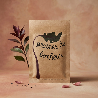 Sachet de graine a message - Graines de bonheur