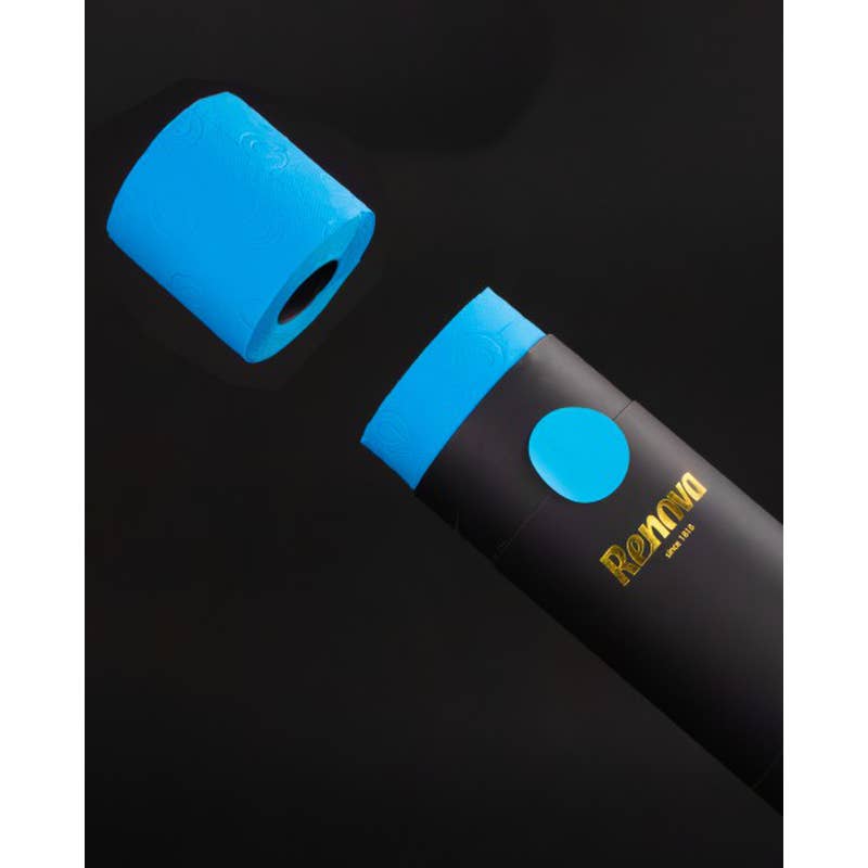 Papier toilette Renova Tubo Gold bleu - pack spécial 3 rouleaux - image 3