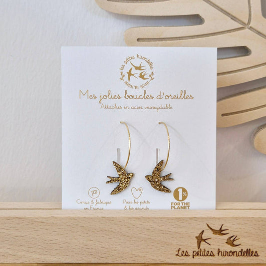 Créoles pailletées - Hirondelle