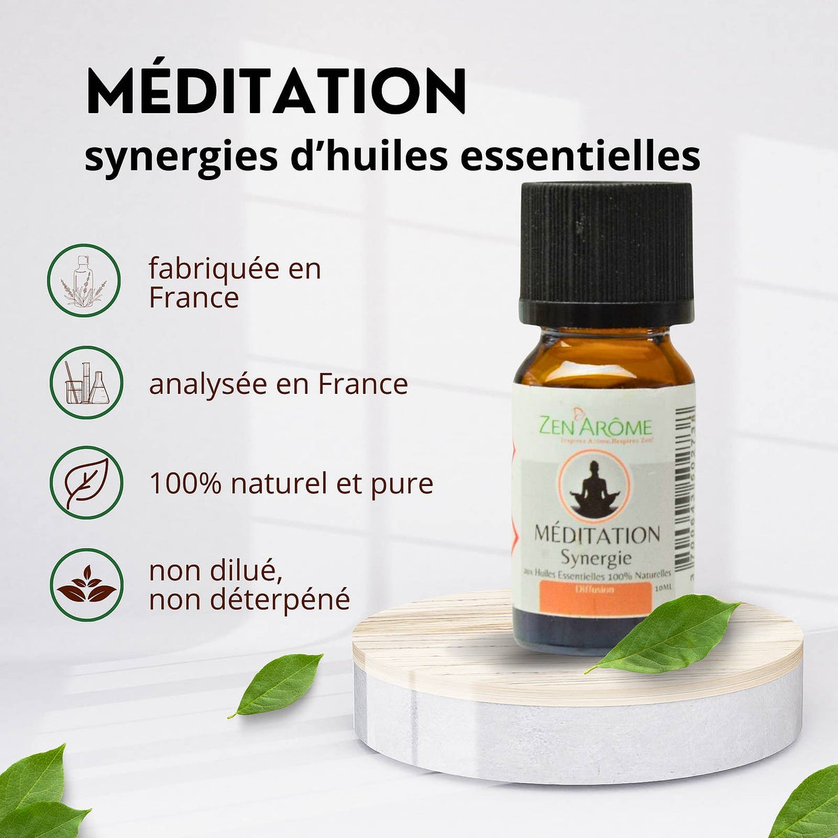 Synergie d'Huile Essentielle Méditation à Diffuseur - 10 ml
