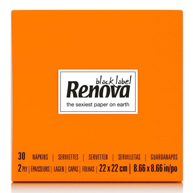 Serviettes cocktail Renova orange