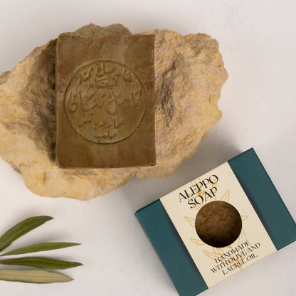 Mosaïque de Traditions : Savon d'Alep avec 1-35% de Laurier Premium