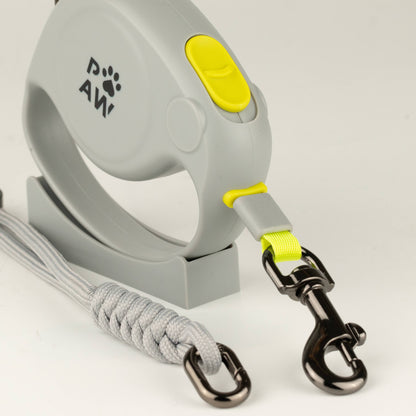 Laisse pour animal de compagnie Paw - Pocket Pod - 2 m - Jusqu'à 35 kg: Gray