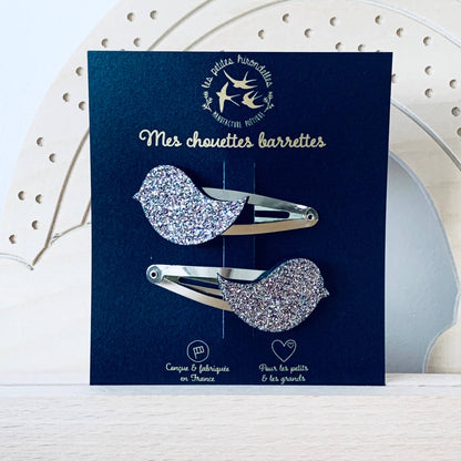 Barrettes doubles - Oiseaux
