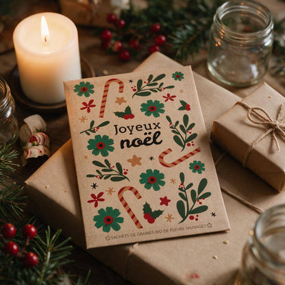 Sachet de graine a message - Joyeux Noël