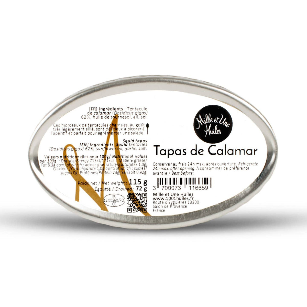 Tapas de Calamar à l'Ail - Apéritif 115g