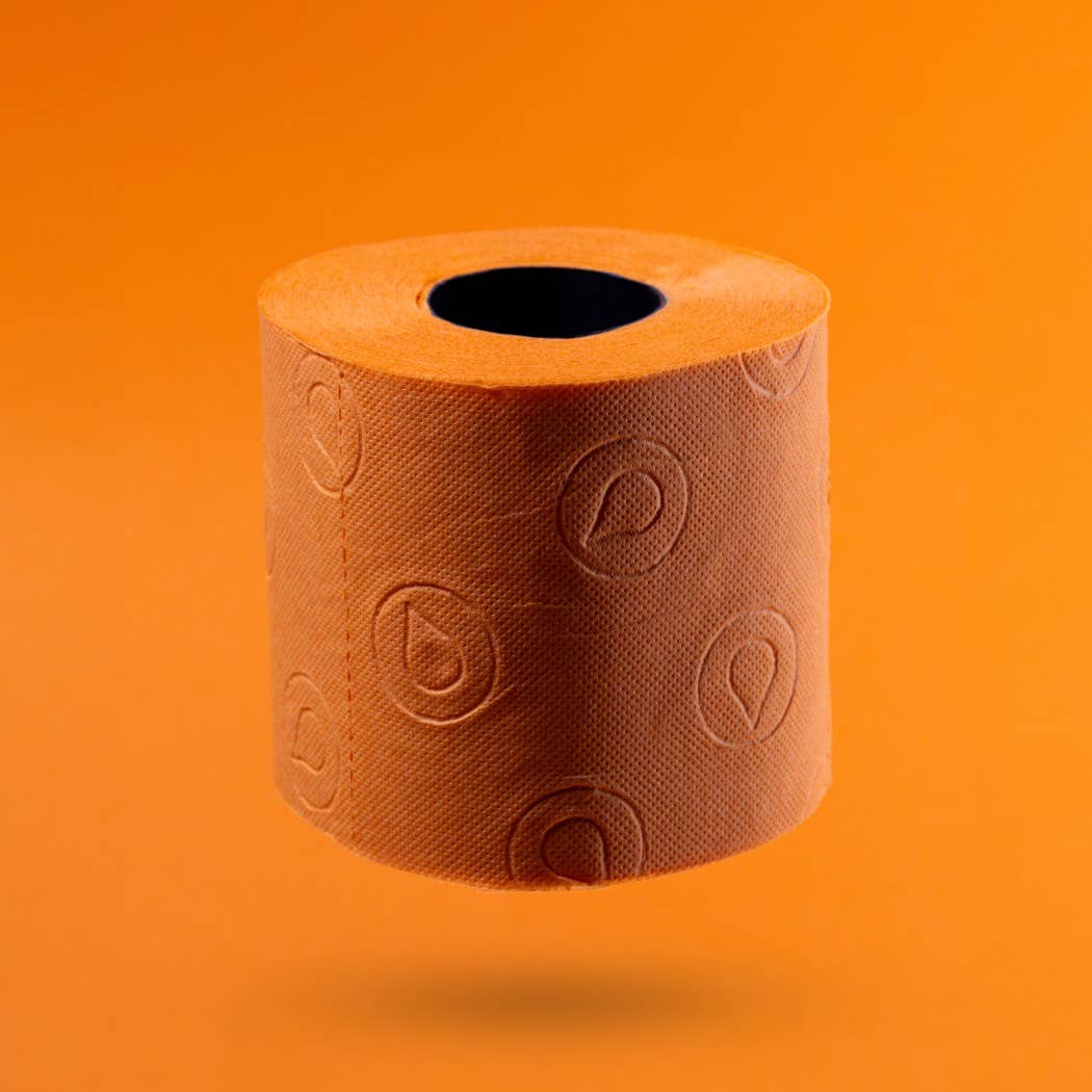 Papier toilette orange Crystal 2 rouleaux - image 2