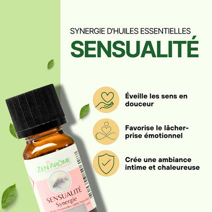Synergie d'Huile Essentielle Sensualité à Diffuseur - 10 ml