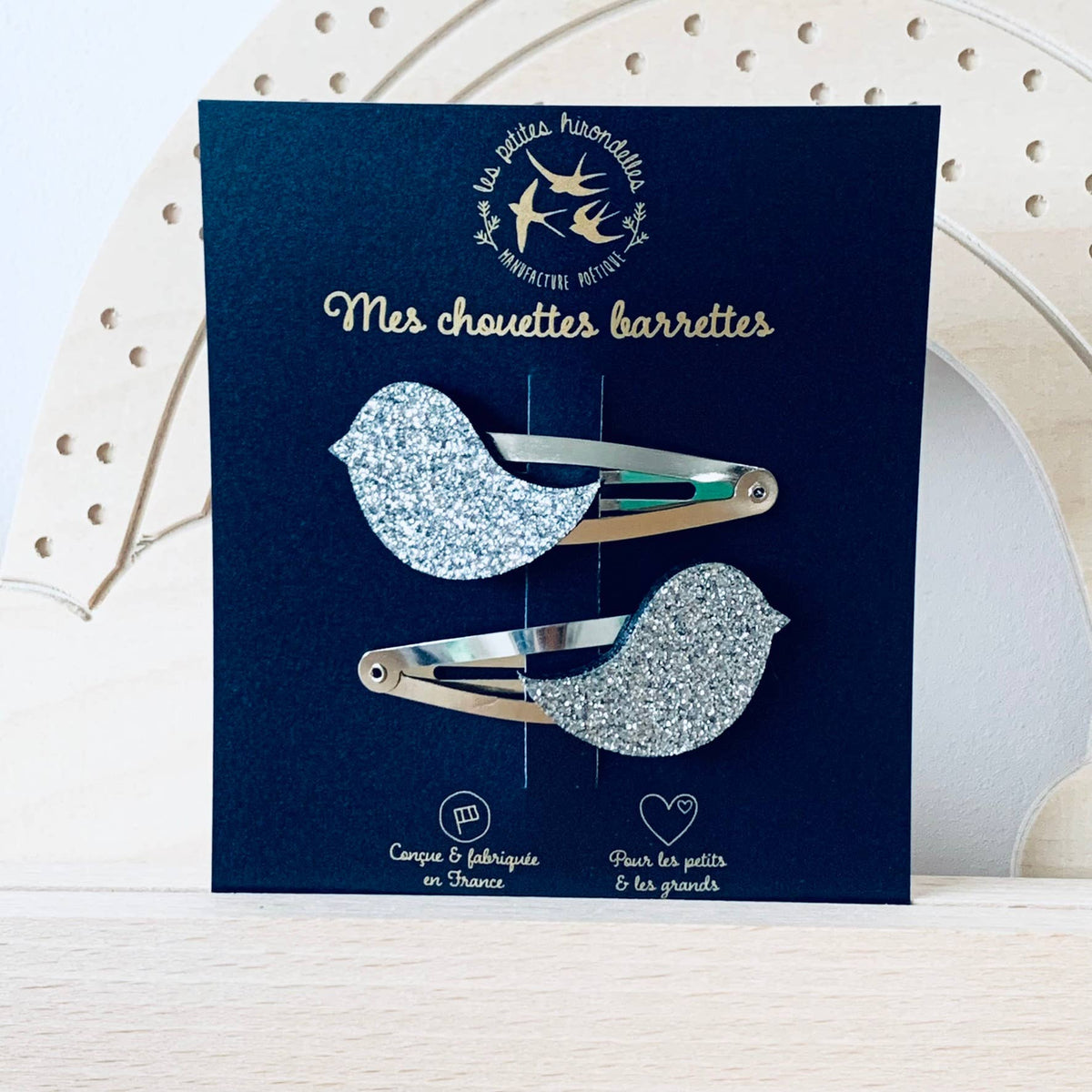 Barrettes doubles - Oiseaux