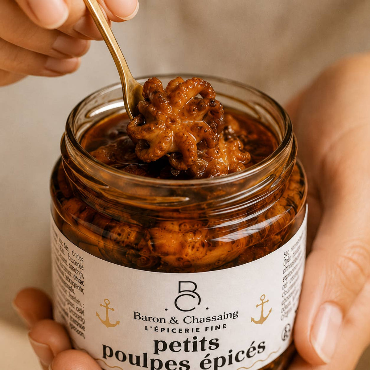 Petits Poulpes Épicés à l'Huile d'Olive 200g