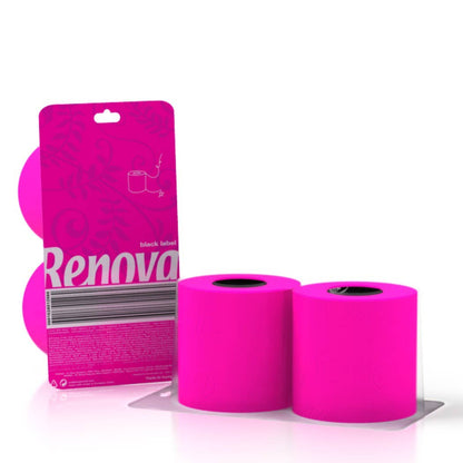 Papier toilette rose Crystal 2 rouleaux