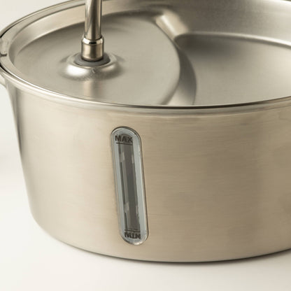 PAW Fontaine à eau électrique 2,5 litres - USB - Acier inoxydable