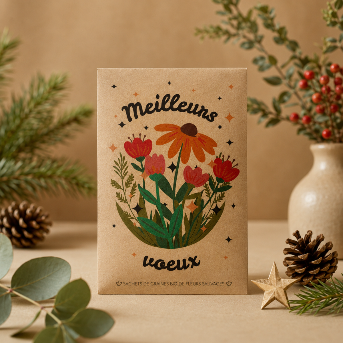 Sachet de graine a message - Meilleurs voeux
