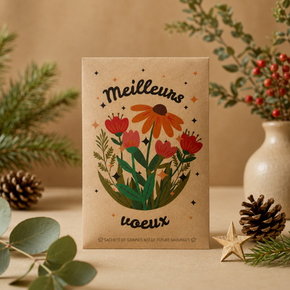 Sachet de graine a message - Meilleurs voeux