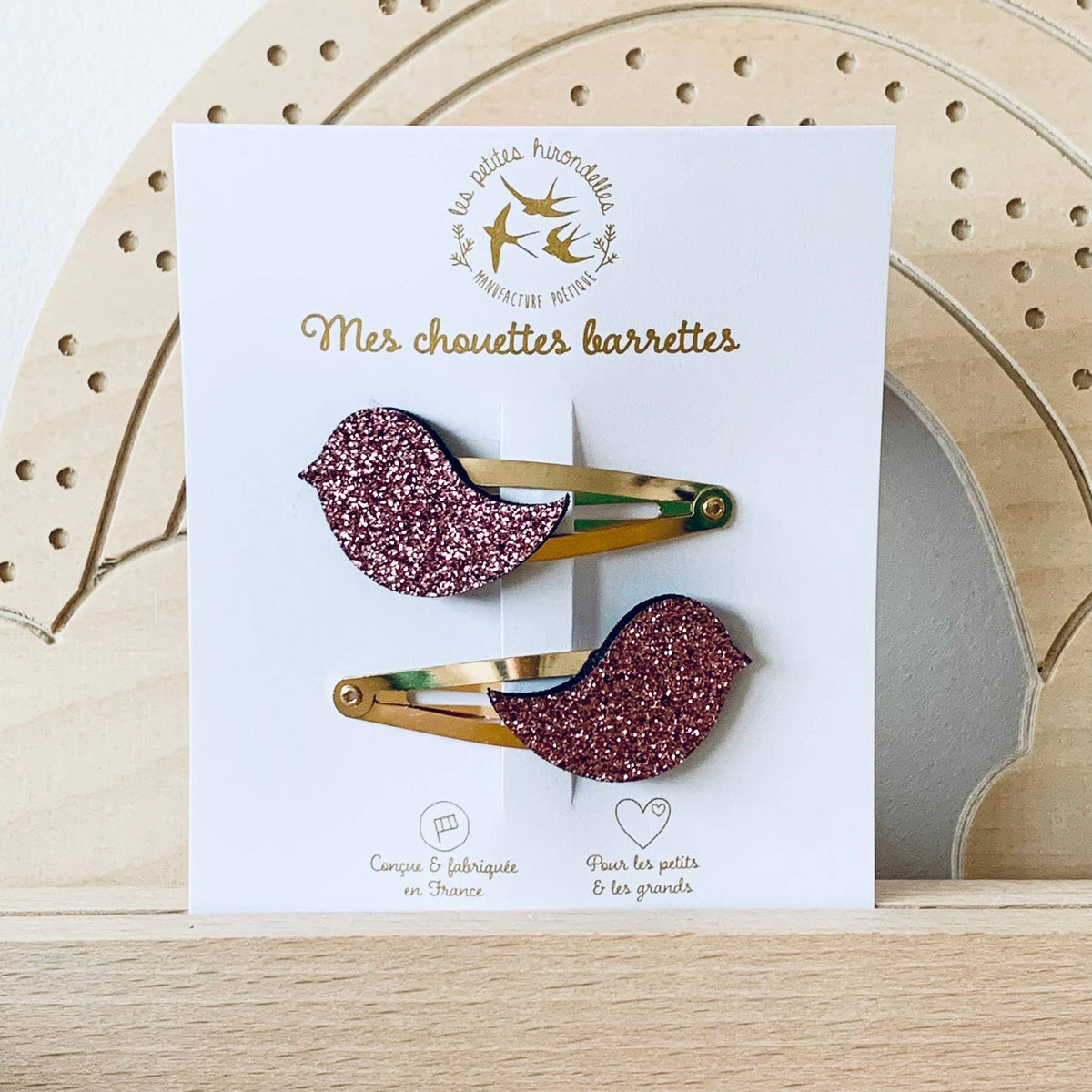 Barrettes doubles - Oiseaux