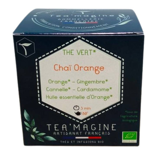 Orange Chaï BIO Thé vert Orangé Epice
