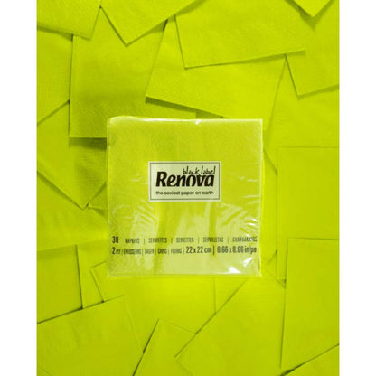 Serviettes cocktail RENOVA vertes - image 2