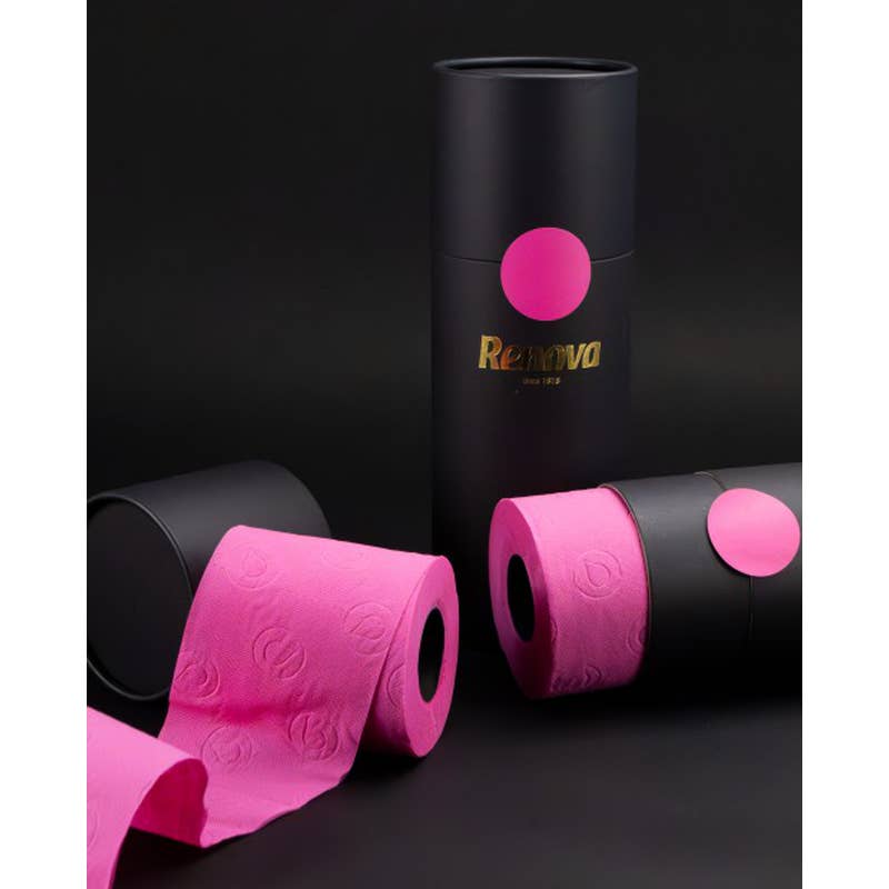 Papier toilette Renova Tubo Gold fuchsia 3 rouleaux - image 2