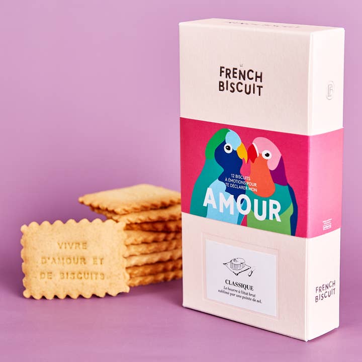 Boite de 12 biscuits Amour