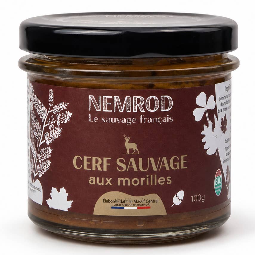 Terrine de Cerf Sauvage aux Morilles 90g