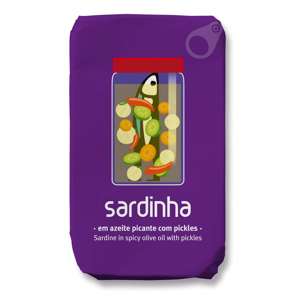 Sardines à l’huile d’olive épicée avec cornichons